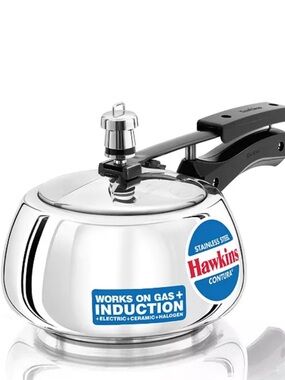 Hawkins Contura Pressure Cooker 
2 Liter Stainless Steel Induction Compatible